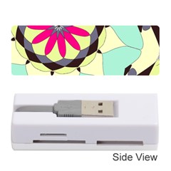 Pink Flower Memory Card Reader (stick)  by digitaldivadesigns