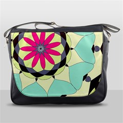 Pink Flower Messenger Bags