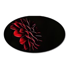 Pattern Design Abstract Background Oval Magnet