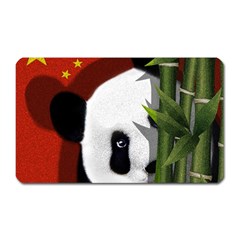 Panda Magnet (rectangular) by Valentinaart