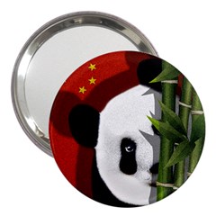 Panda 3  Handbag Mirrors by Valentinaart