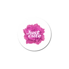 Just Cute Text Over Pink Rose Golf Ball Marker (10 Pack) by dflcprints