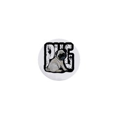 Pug 1  Mini Magnets by Valentinaart