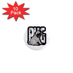 Pug 1  Mini Magnet (10 pack) 