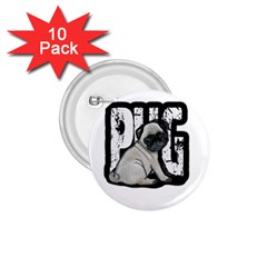 Pug 1 75  Buttons (10 Pack) by Valentinaart