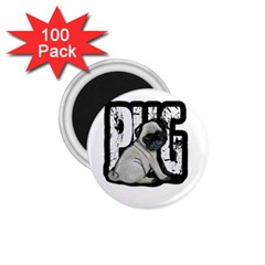 Pug 1 75  Magnets (100 Pack)  by Valentinaart