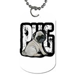 Pug Dog Tag (One Side) Front