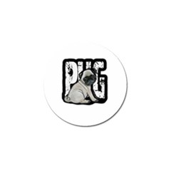 Pug Golf Ball Marker by Valentinaart