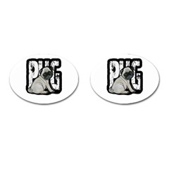 Pug Cufflinks (Oval)