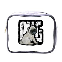 Pug Mini Toiletries Bags by Valentinaart