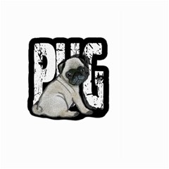 Pug Large Garden Flag (two Sides) by Valentinaart