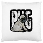 Pug Standard Flano Cushion Case (One Side) Front