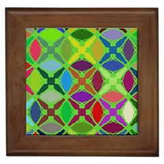 Abstract Pattern Background Design Framed Tiles by Nexatart