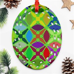 Abstract Pattern Background Design Ornament (oval Filigree) by Nexatart