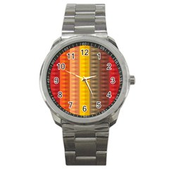 Abstract Pattern Background Sport Metal Watch by Nexatart