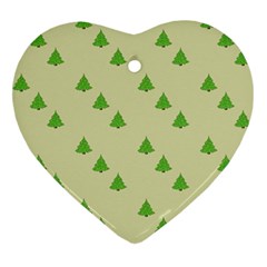 Christmas Wrapping Paper Pattern Ornament (Heart)