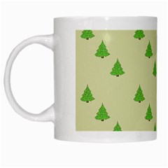 Christmas Wrapping Paper Pattern White Mugs