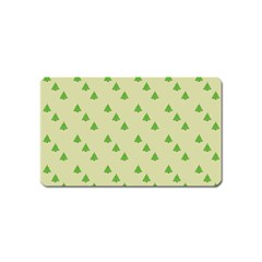 Christmas Wrapping Paper Pattern Magnet (name Card) by Nexatart