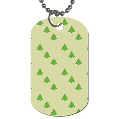 Christmas Wrapping Paper Pattern Dog Tag (Two Sides)