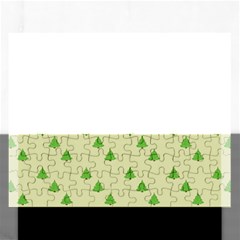 Christmas Wrapping Paper Pattern Rectangular Jigsaw Puzzl