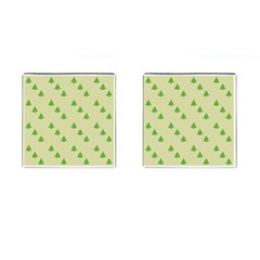 Christmas Wrapping Paper Pattern Cufflinks (Square)