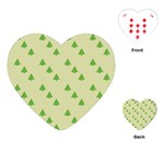 Christmas Wrapping Paper Pattern Playing Cards (Heart)  Front