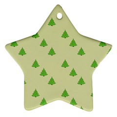 Christmas Wrapping Paper Pattern Star Ornament (two Sides)