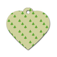 Christmas Wrapping Paper Pattern Dog Tag Heart (Two Sides)