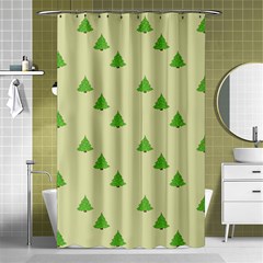 Christmas Wrapping Paper Pattern Shower Curtain 48  x 72  (Small) 