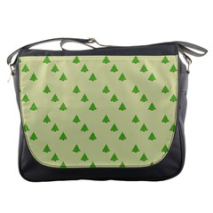 Christmas Wrapping Paper Pattern Messenger Bags