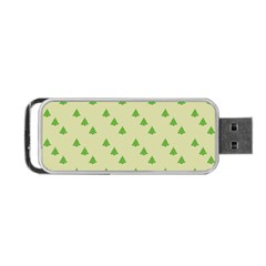 Christmas Wrapping Paper Pattern Portable USB Flash (One Side)