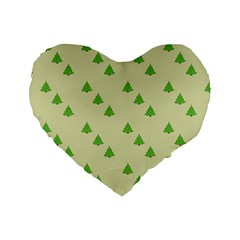 Christmas Wrapping Paper Pattern Standard 16  Premium Heart Shape Cushions