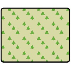 Christmas Wrapping Paper Pattern Double Sided Fleece Blanket (Medium) 