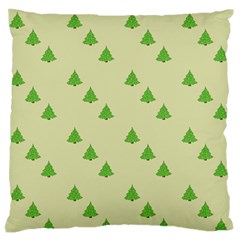 Christmas Wrapping Paper Pattern Large Flano Cushion Case (One Side)