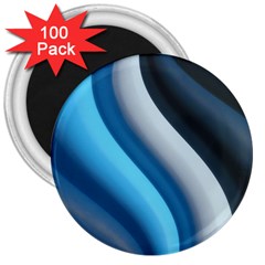 Abstract Pattern Lines Wave 3  Magnets (100 Pack) by Nexatart