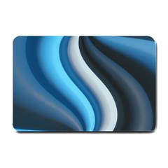 Abstract Pattern Lines Wave Small Doormat  by Nexatart