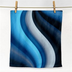 Abstract Pattern Lines Wave Face Towel by Nexatart