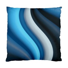 Abstract Pattern Lines Wave Standard Cushion Case (one Side) by Nexatart