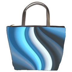 Abstract Pattern Lines Wave Bucket Bags by Nexatart