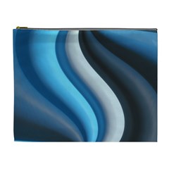 Abstract Pattern Lines Wave Cosmetic Bag (xl) by Nexatart