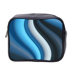 Abstract Pattern Lines Wave Mini Toiletries Bag 2-Side