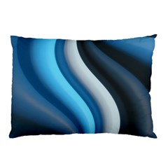 Abstract Pattern Lines Wave Pillow Case (two Sides) by Nexatart