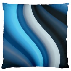 Abstract Pattern Lines Wave Large Cushion Case (two Sides) by Nexatart