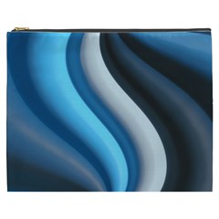 Abstract Pattern Lines Wave Cosmetic Bag (xxxl)  by Nexatart