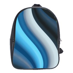 Abstract Pattern Lines Wave School Bags (xl)  by Nexatart