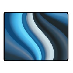 Abstract Pattern Lines Wave Double Sided Fleece Blanket (small)  by Nexatart