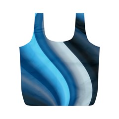 Abstract Pattern Lines Wave Full Print Recycle Bags (M) 