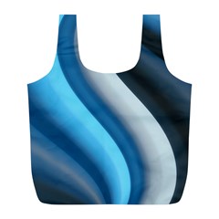 Abstract Pattern Lines Wave Full Print Recycle Bags (l)  by Nexatart