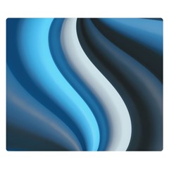 Abstract Pattern Lines Wave Double Sided Flano Blanket (small)  by Nexatart