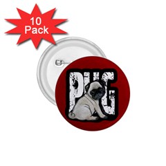 Pug 1 75  Buttons (10 Pack) by Valentinaart